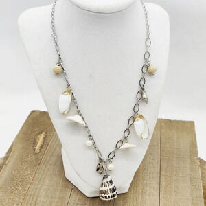 J. Jill Presents a Pearl & Seashell Charm Necklace